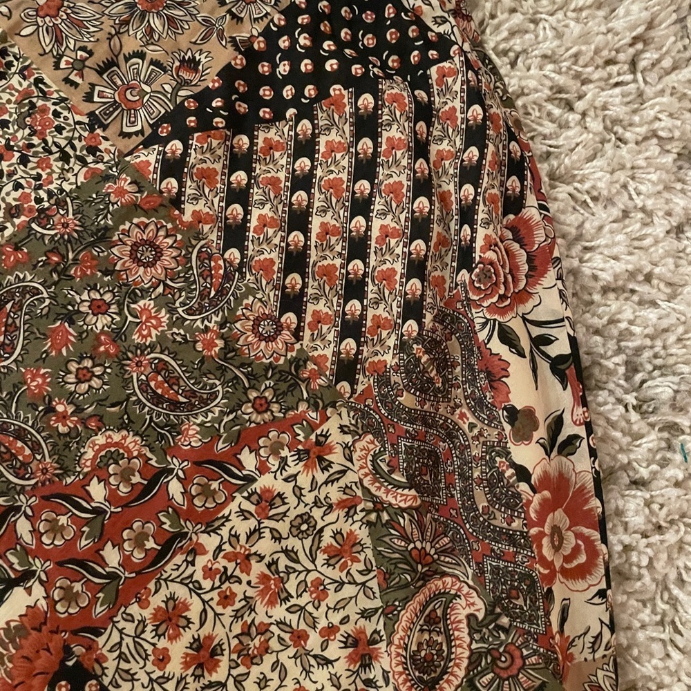 Chaps Multicolor Patchwork Pencil Skirt size Medi… - image 7